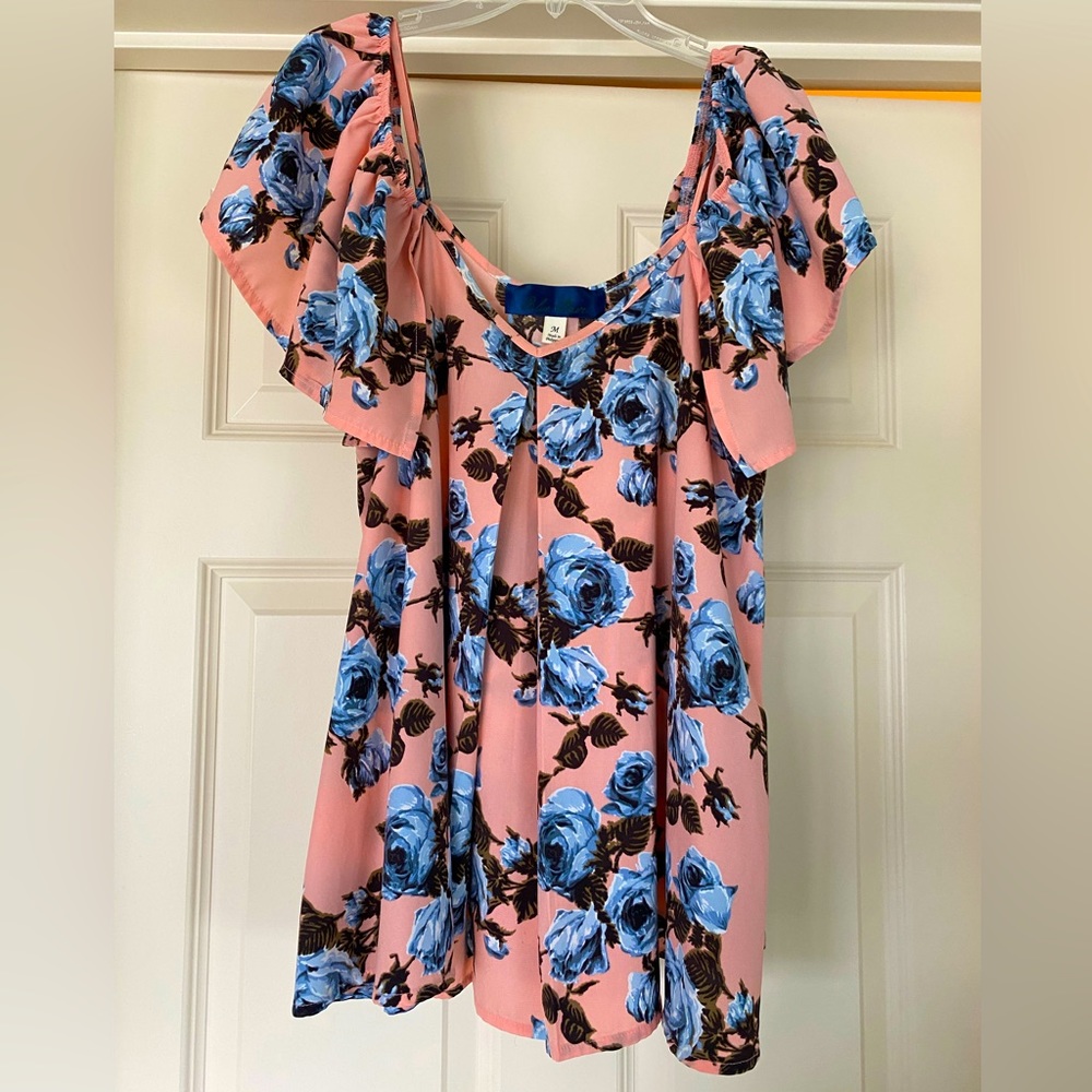 Floral off-the-shoulder top